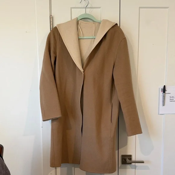 Uniqlo Felt Coat with Hood - Picture 1 of 2